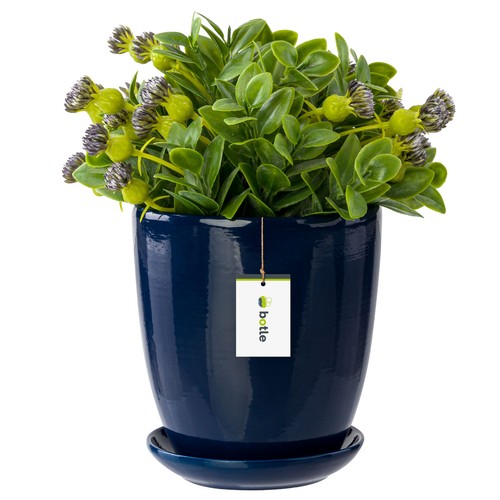 Pot fleur bleu foncé - de,