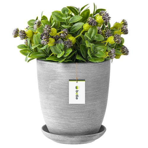 Pot fleur gris foncé - gris,