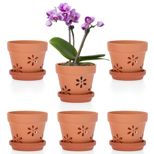 6pcs pots fleurs - 6pcs, terre