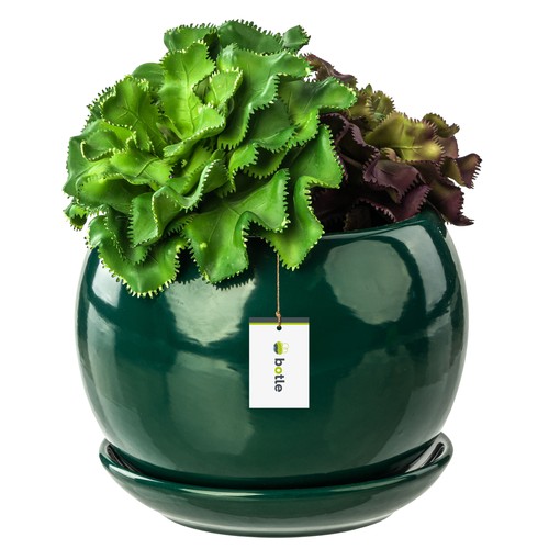 Pot fleur bouteille verte - de,